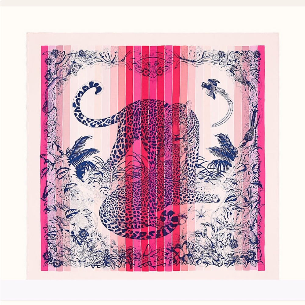 NWT Hermès Jungle Love Rainbow Scarf